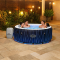 Jaccuzi  Gonflable Lay-Z-Spa Hollywood Luxe AirJet (Bestway 60059) - Le Bain Bouillonnant Lumineux & Chauffé pour 4 à 6 Personnes